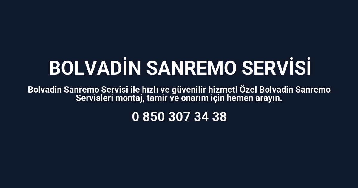 Bolvadin Sanremo Servisi